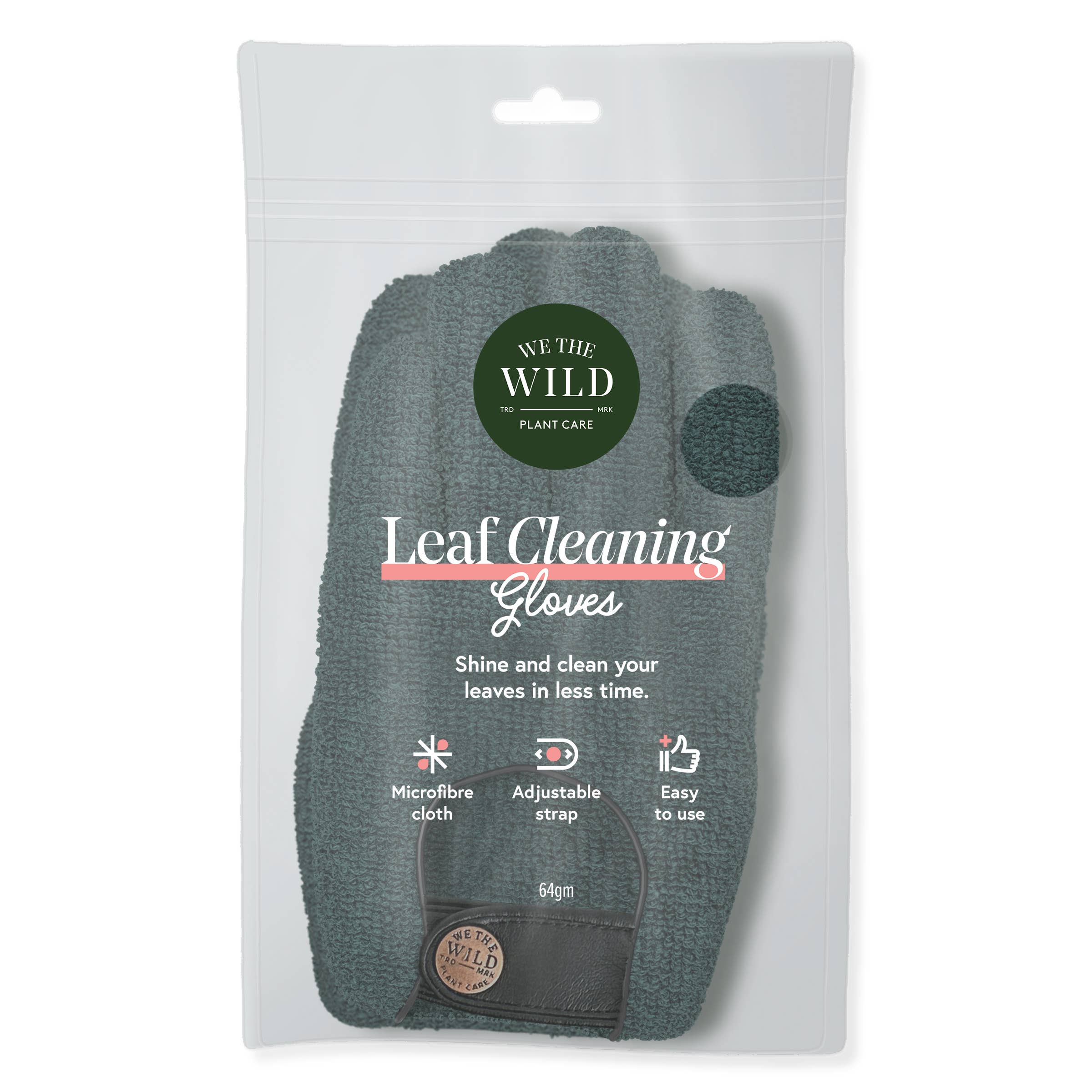 Microfiber Leaf Cleaning Gloves – Green