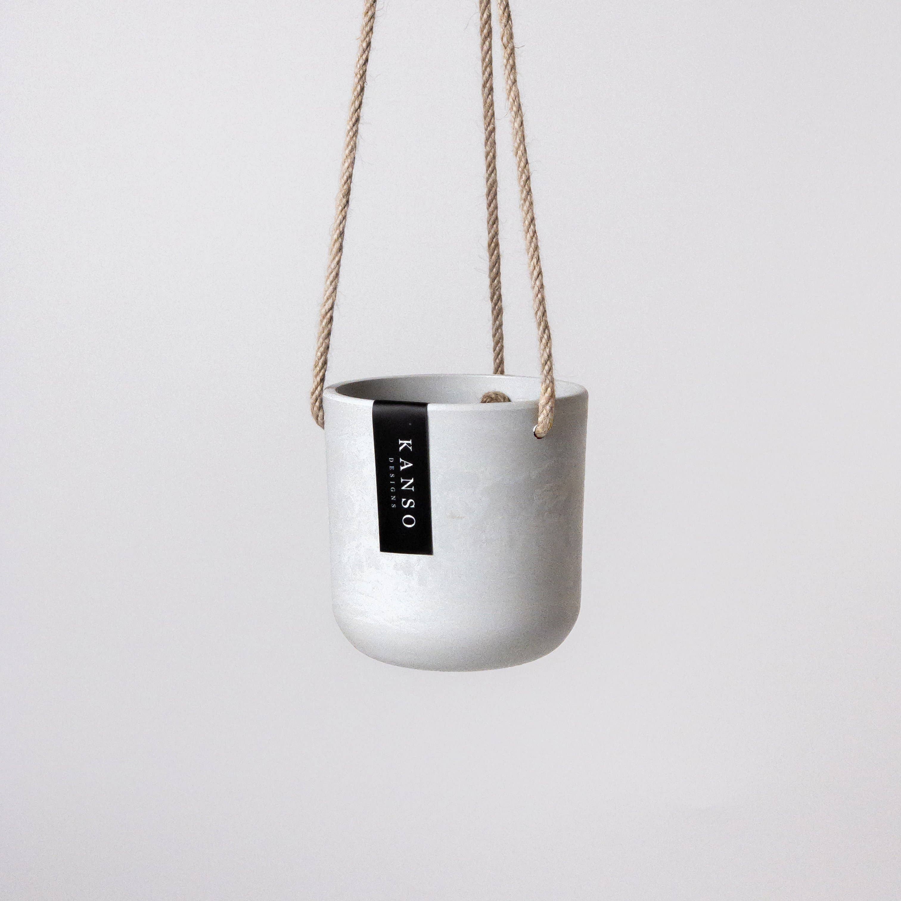 4" Signature Stone Hanging Planter Pot