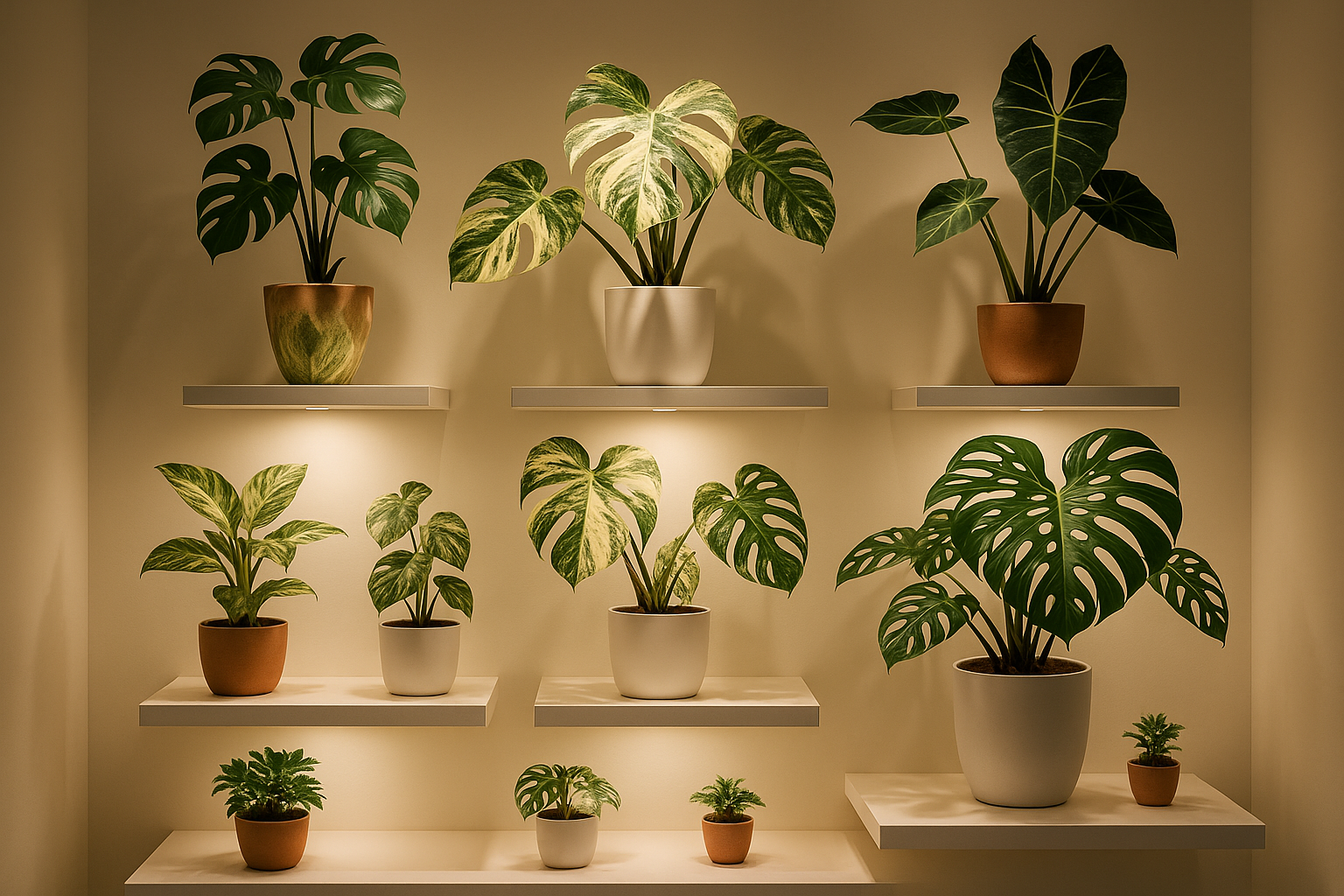Modern luxury plant store display