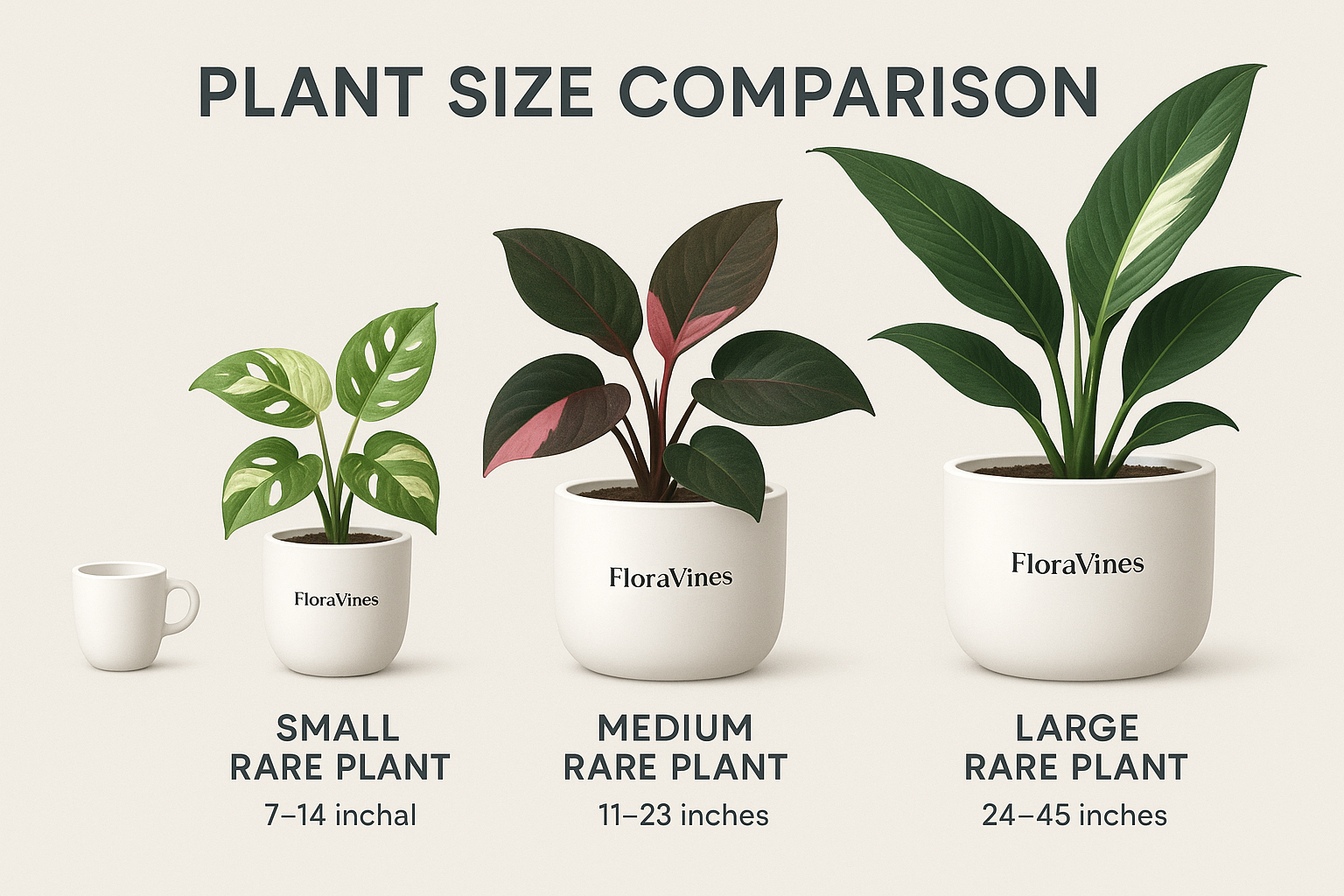 Perfect Plant Size Scale with Coffee Cup at Beginning