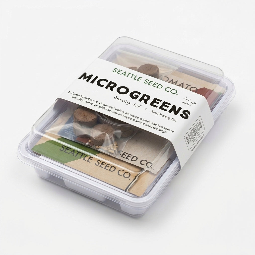 Microgreens and indoor seed-starting kit