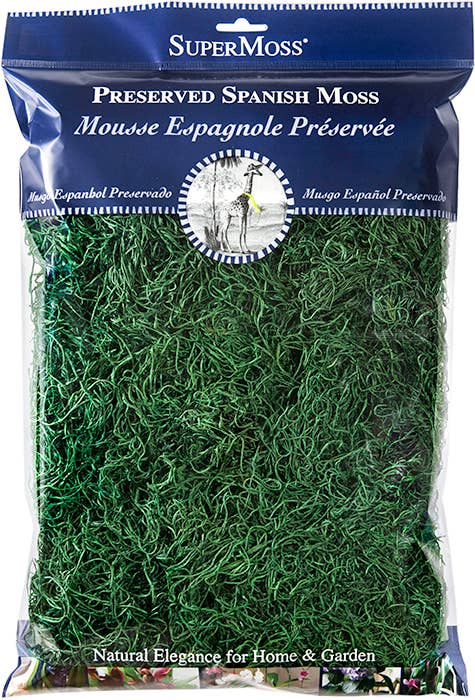 SuperMoss Preserved Spanish Moss – Hunter, Black & Dusty Rose – Hunter