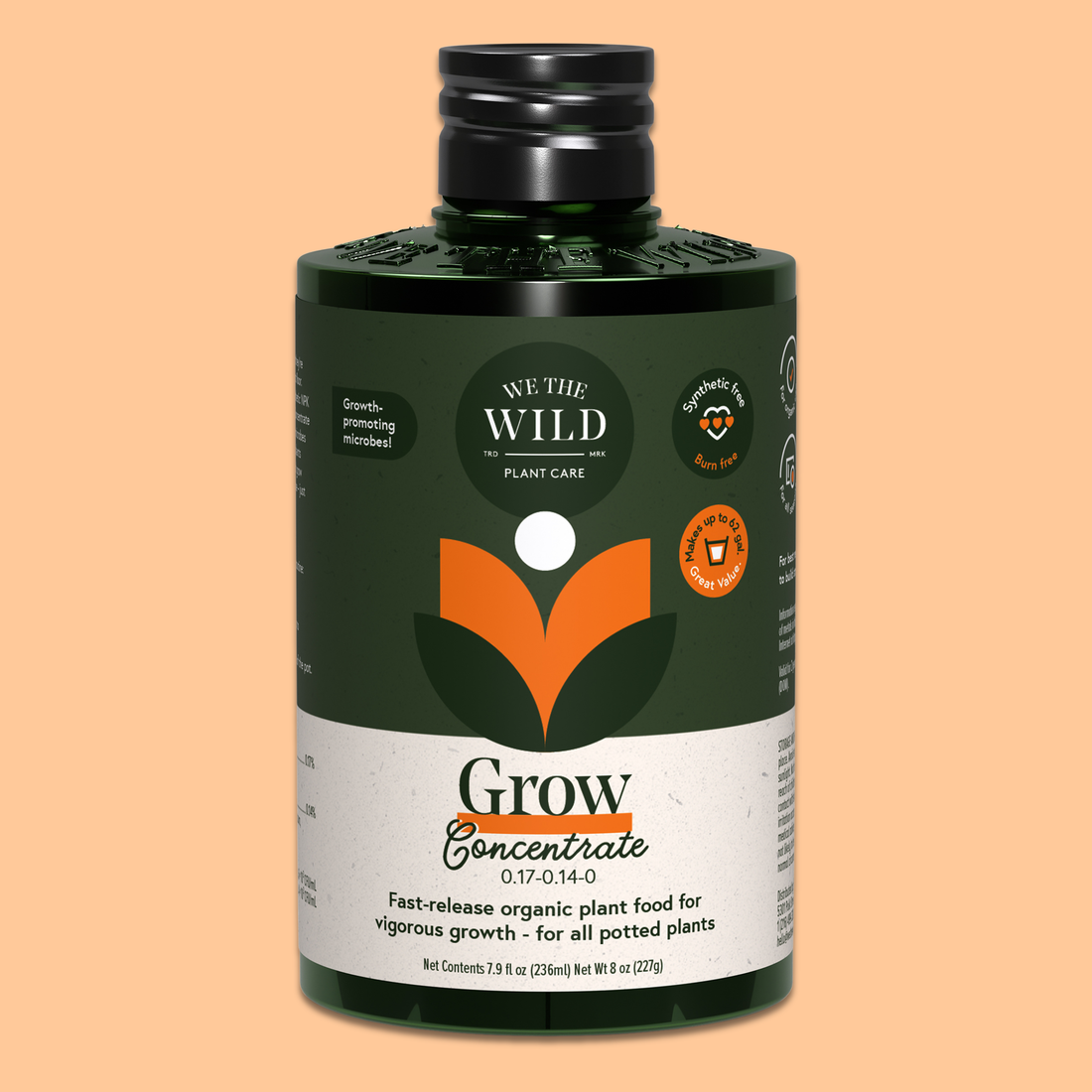 Grow Organic Plant Food Concentrate – 8 oz