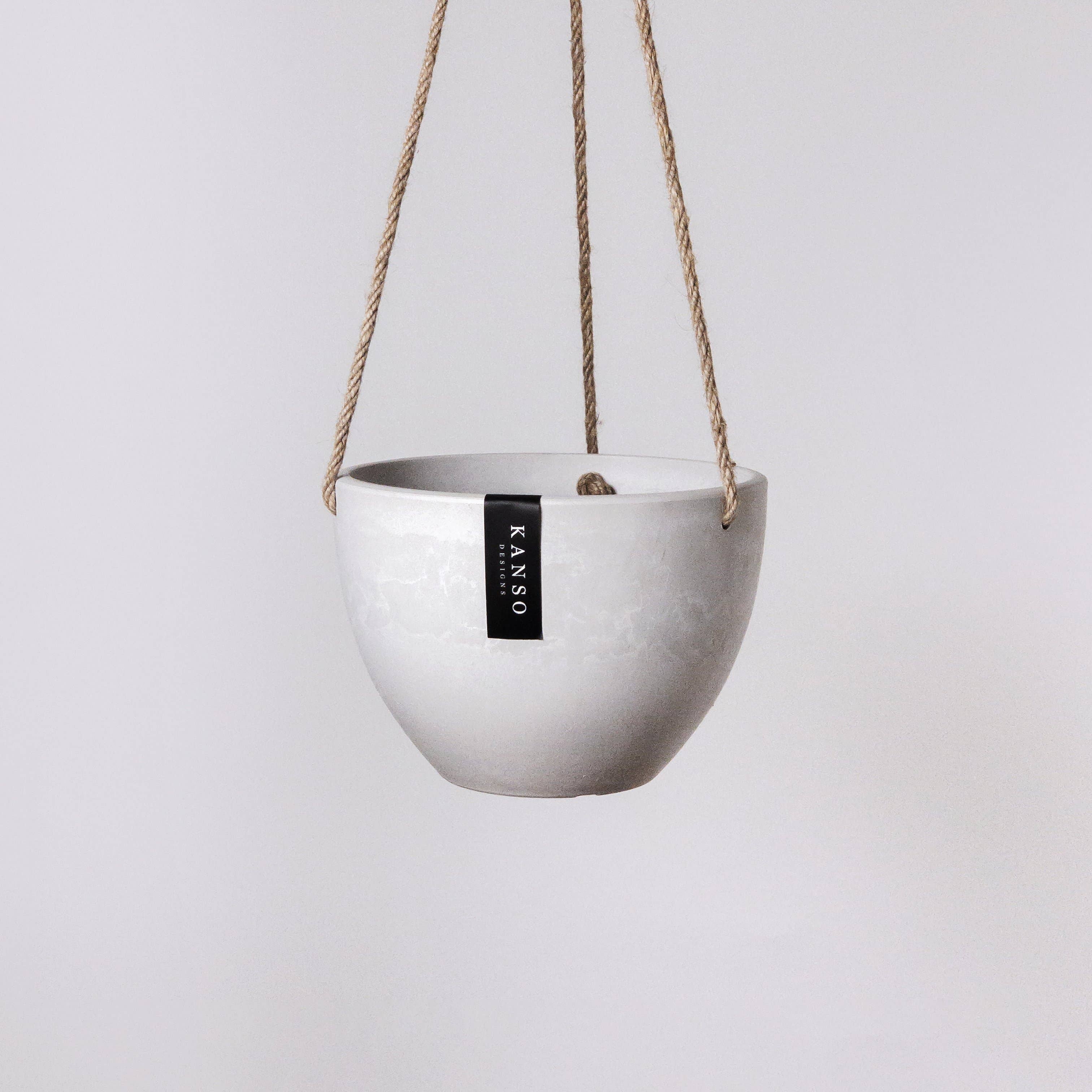8"  Signature Stone Hanging Planter Pot
