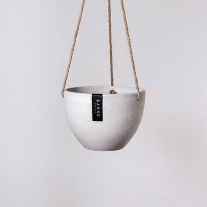 8"  Signature Stone Hanging Planter Pot