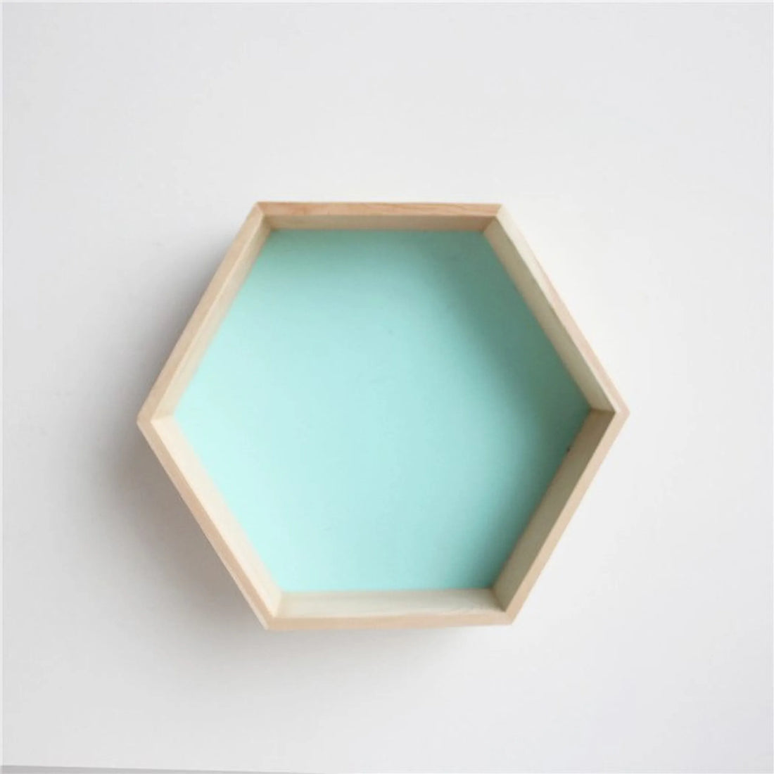 Hexagonal Wall Shelf – Blue / 1