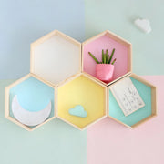 Hexagonal Wall Shelf – Yellow / 1
