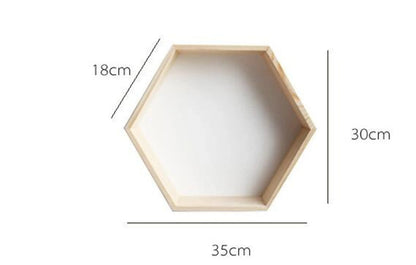 Hexagonal Wall Shelf