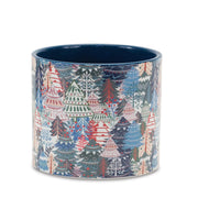 Melrose International Set of 4 Berry & Pine Tree Holiday Planters