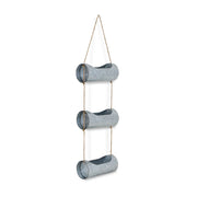 HomeRoots Galvanized Metal Three-Tier Hanging Planter