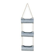 HomeRoots Galvanized Metal Three-Tier Hanging Planter