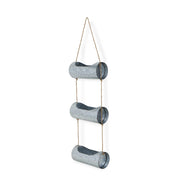 HomeRoots Galvanized Metal Three-Tier Hanging Planter