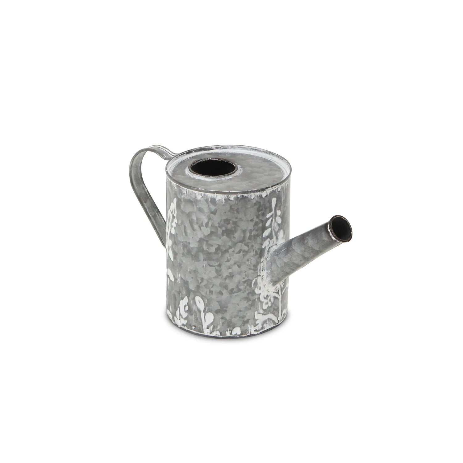Galvanized Metal Flowers HPainted Decorative Watering Can