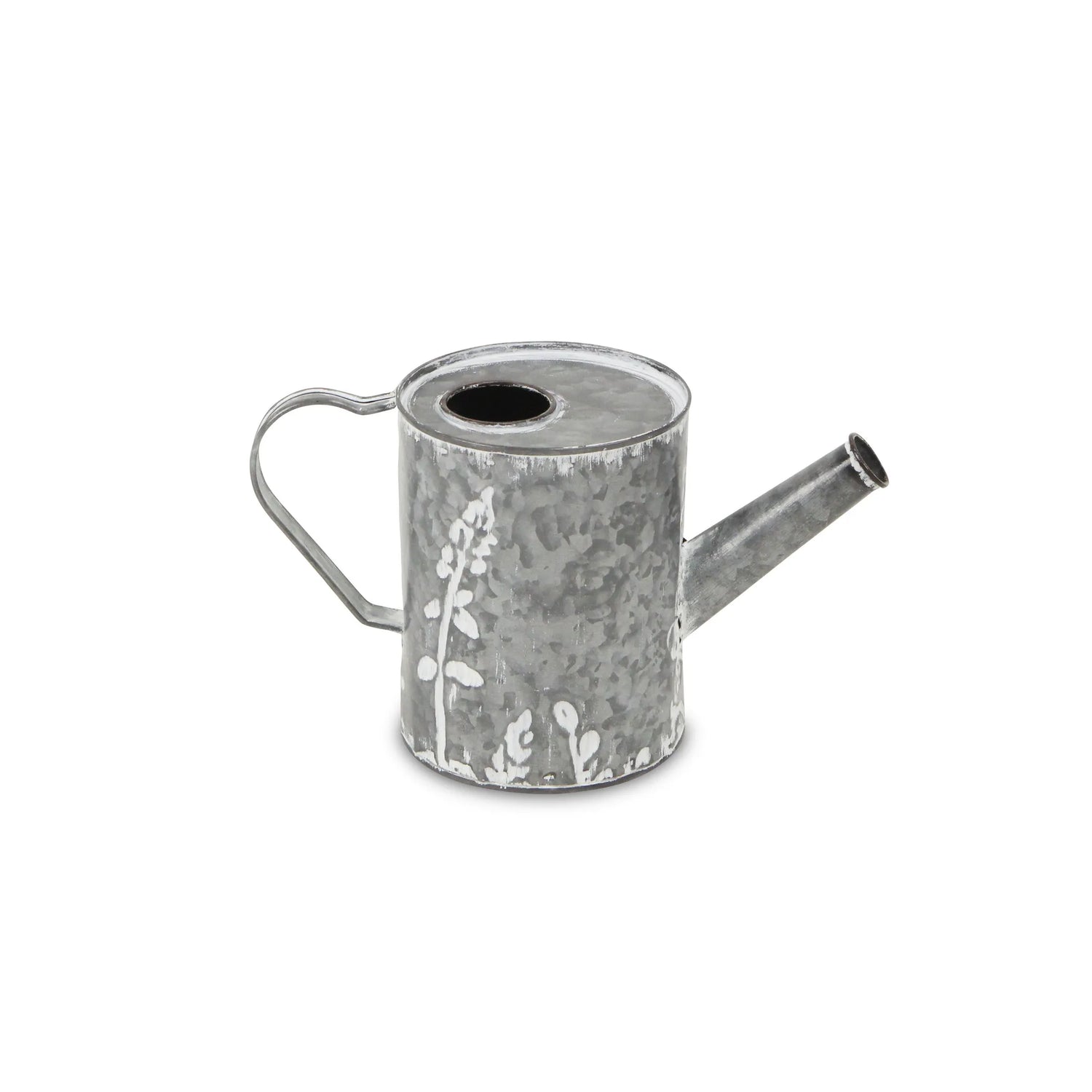 Galvanized Metal Flowers HPainted Decorative Watering Can