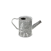 HomeRoots Gray & White Hand-Painted Galvanized Metal Decorative Watering Can – Gray and white / 6" / 1