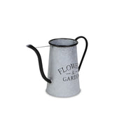 Galvanized Metal Flowers Garden Decorative Watering Can