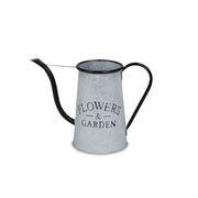 Galvanized Metal Flowers Garden Decorative Watering Can