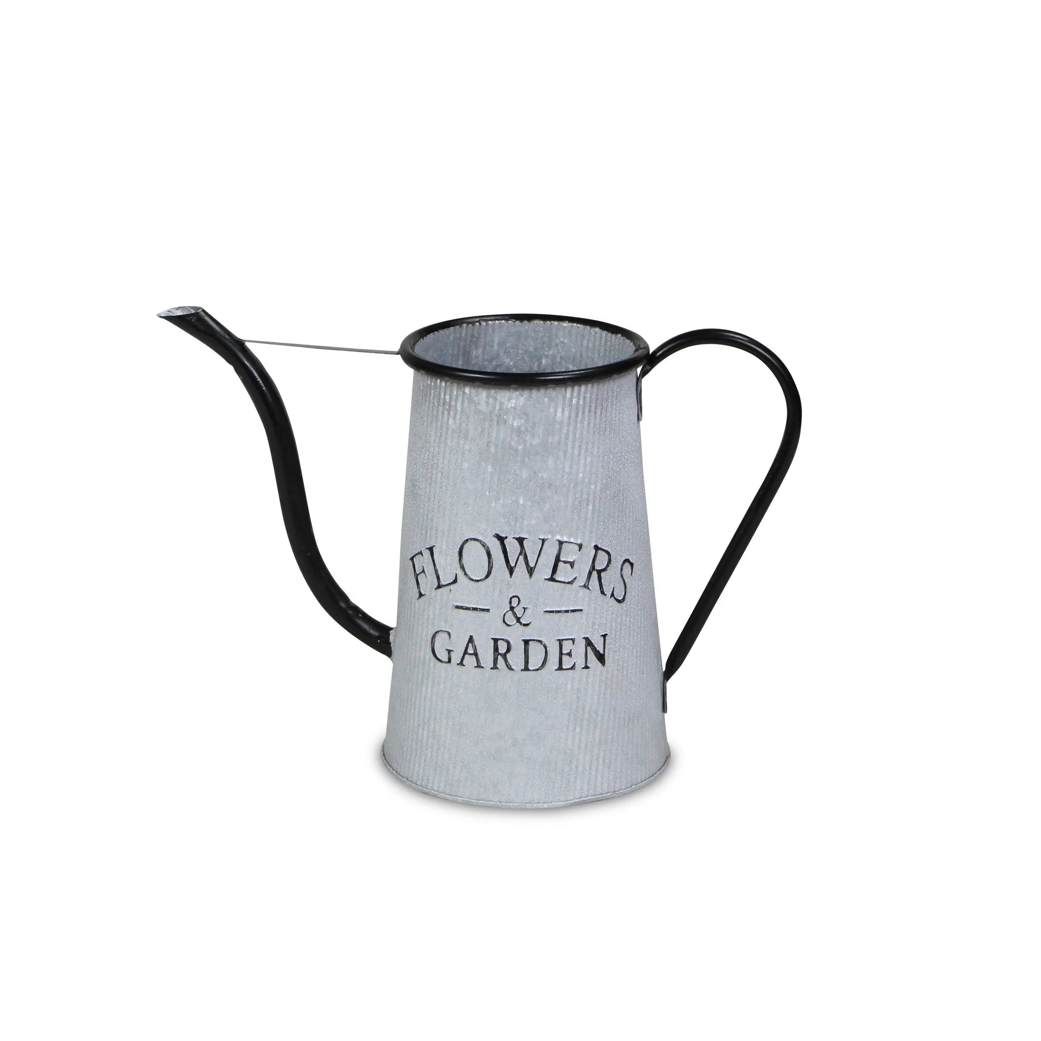 Galvanized Metal Flowers Garden Decorative Watering Can