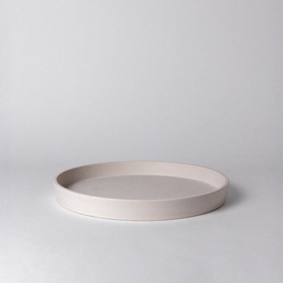 11” Bamboo Fibre Decor Tray (White) – Default Title