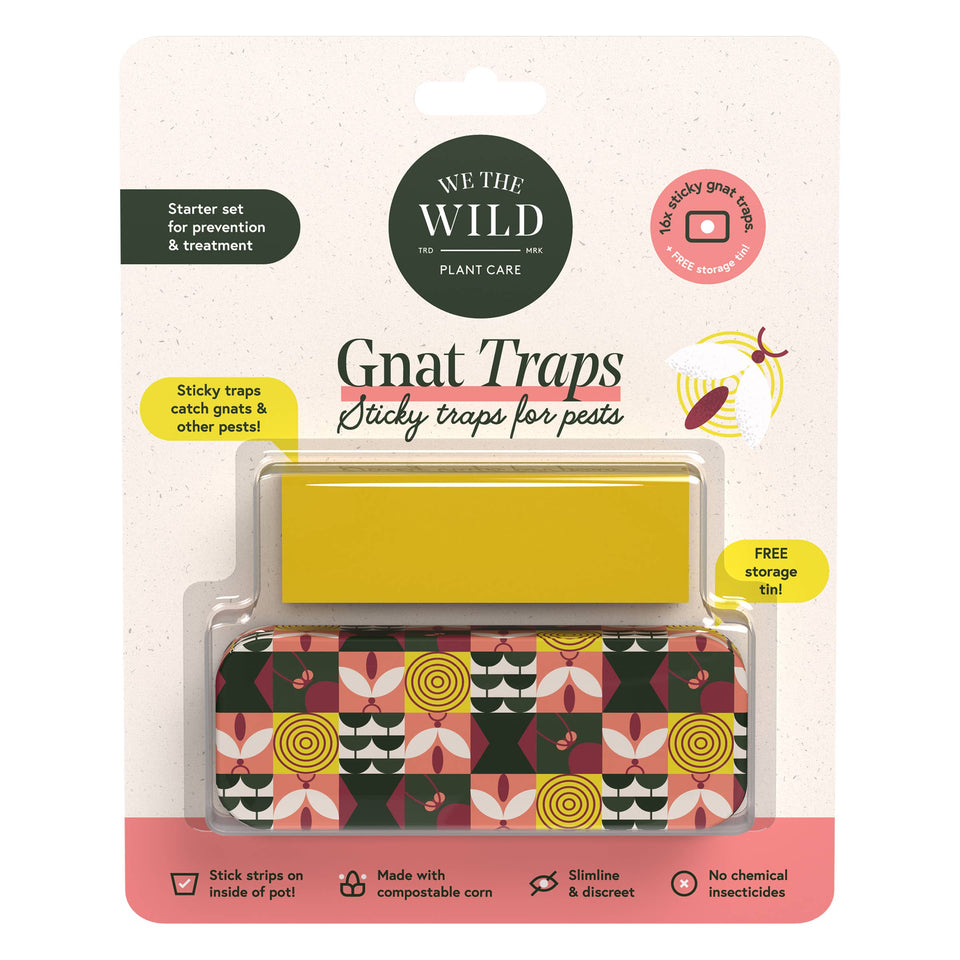 We The Wild Plant Care USA Gnat Sticky Traps with Tin Box – 16 Pack – Default Title