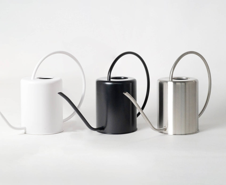 2L Stainless Steel Watering Can – Black