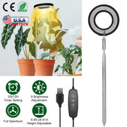 Plant Grow Light LED Full Spectrum Circle Growing Lamp