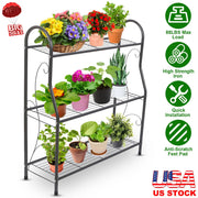 3 Tier Plant Stand Shelf Flower Pot Holder Display Rack