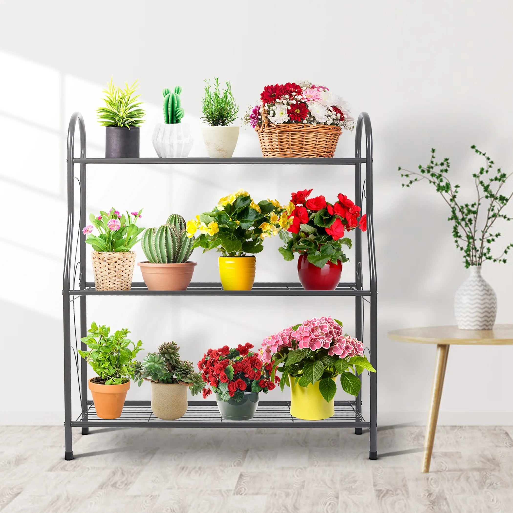 3 Tier Plant Stand Shelf Flower Pot Holder Display Rack