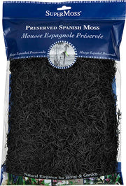 SuperMoss Preserved Spanish Moss – Hunter, Black & Dusty Rose – Black