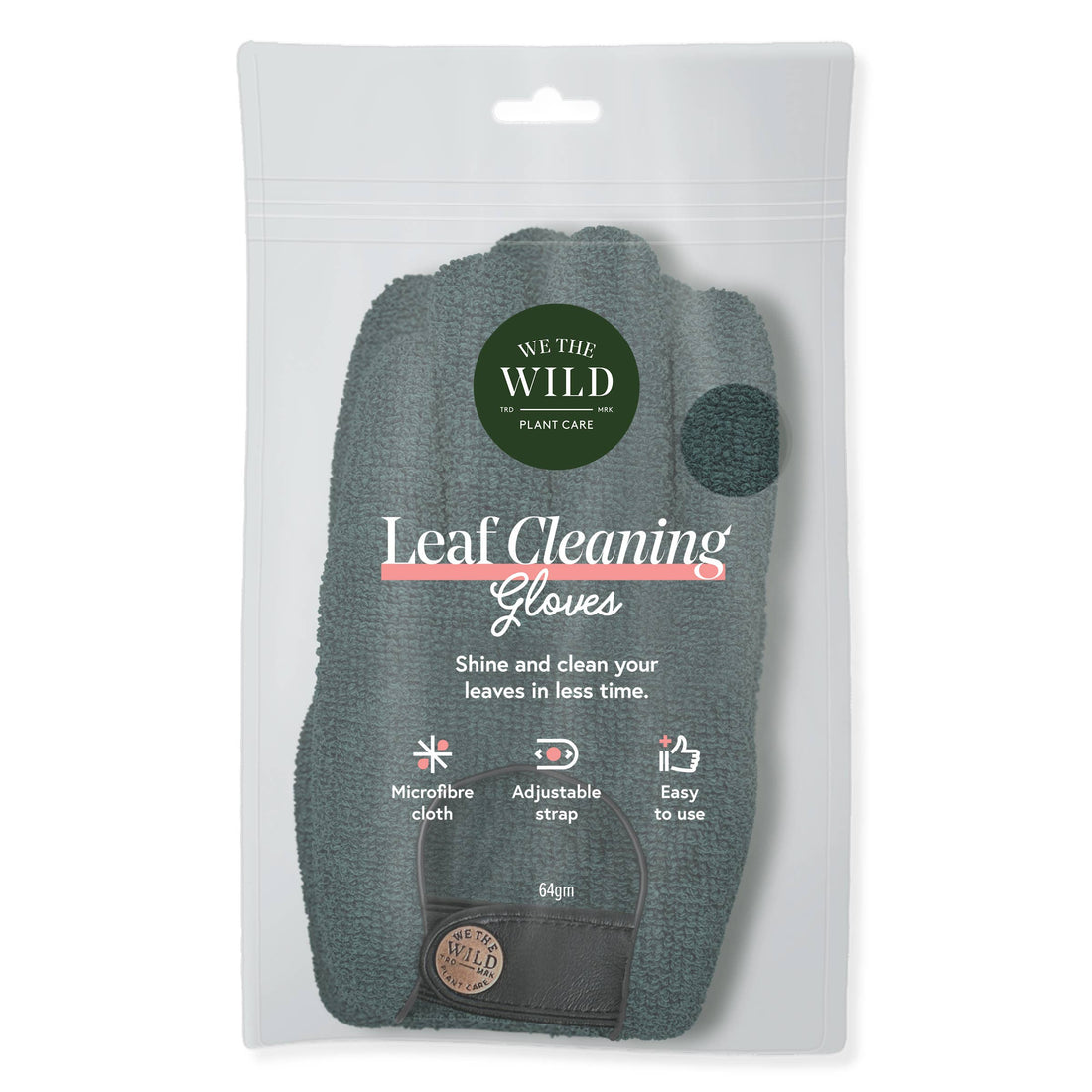 Microfiber Leaf Cleaning Gloves – Green