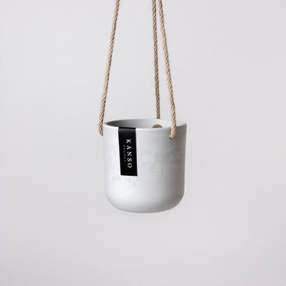 4" Signature Stone Hanging Planter Pot