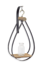 Melrose International Set of 2 Hanging Bottle Wall Vases – 21"