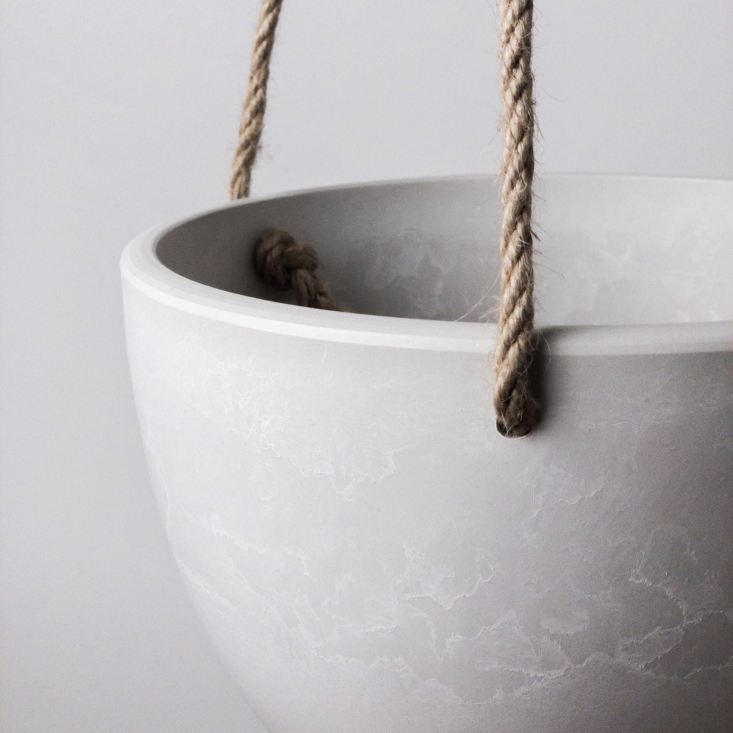 8"  Signature Stone Hanging Planter Pot