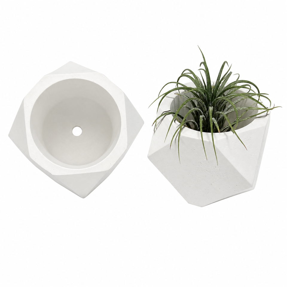 Diamond Cement Planter - Single Piece (2" x 1.75") – Default Title