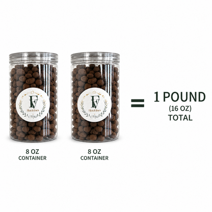 LECA Clay Pebbles for Plants – 1 lb, Two 8 oz Containers