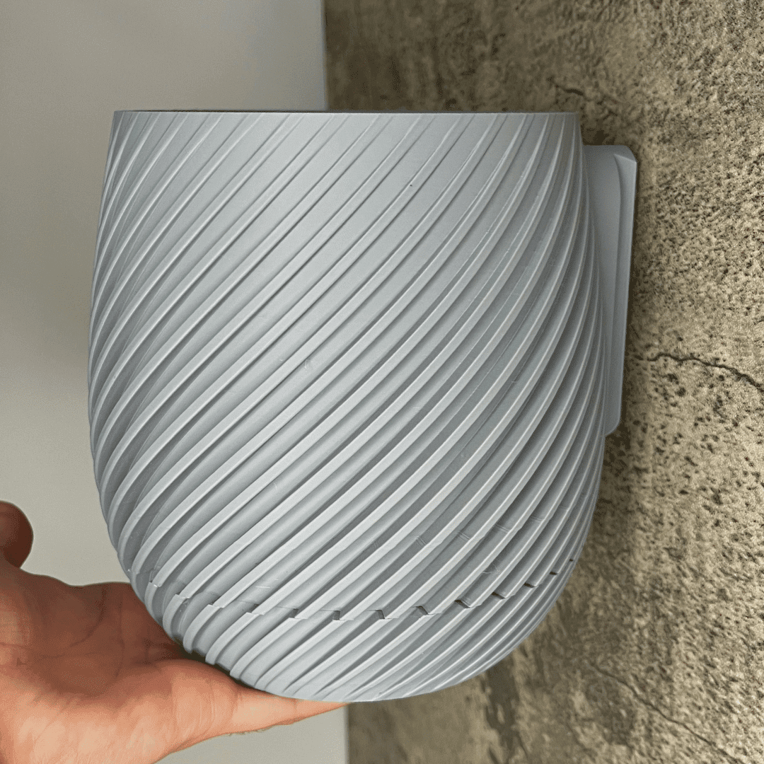 Spiral Wall or Tabletop Planter – 5.5-Inch