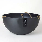 12" Rounded Signature Stone Hanging Planter – Black