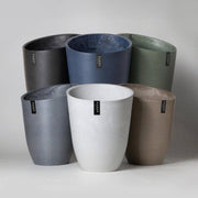 11" Funnel Tall Planter Pot – Black