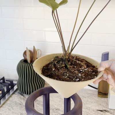 Conduit Plant Stand with Planter &amp; Catch