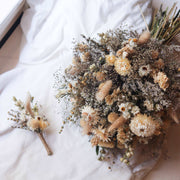 Blush Strawflower Dried Flowers Bouquet