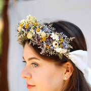 Dried Flower Bouquet – Sunflowers, Eucalyptus, Daisies & Yarrow – Rustic Farm-Grown California Wedding & Home Décor Arrangement