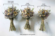 Dried Flower Bouquet – Sunflowers, Eucalyptus, Daisies & Yarrow – Rustic Farm-Grown California Wedding & Home Décor Arrangement