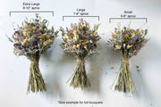 Dried Flower Boutonniere with Red Roses & Blue Lavender / Bridal bouquet for Wedding / Rustic Boho and Bridesmaid bouquet / Wildflowers