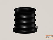 Rippled Plant Pot with Drainage – Modern Organic Indoor Planter with Saucer, 3D Printed Wavy Pot for Houseplants - BRIM
