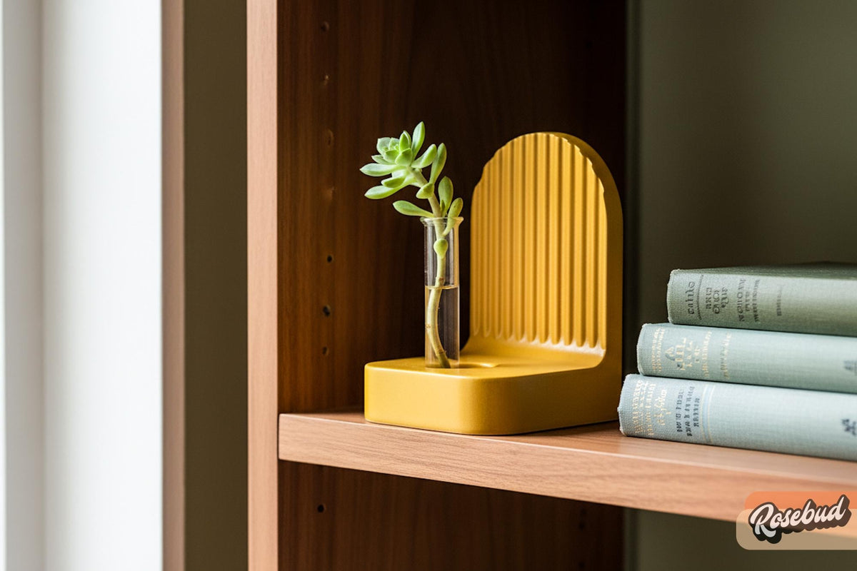 Ribbed Modern Bookend